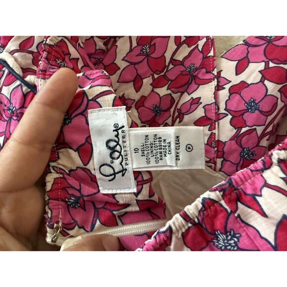 Lilly Pulitzer Vintage White Label Willa Halter Dress In Vanilla Class Act Sz 10 - Picture 7 of 7